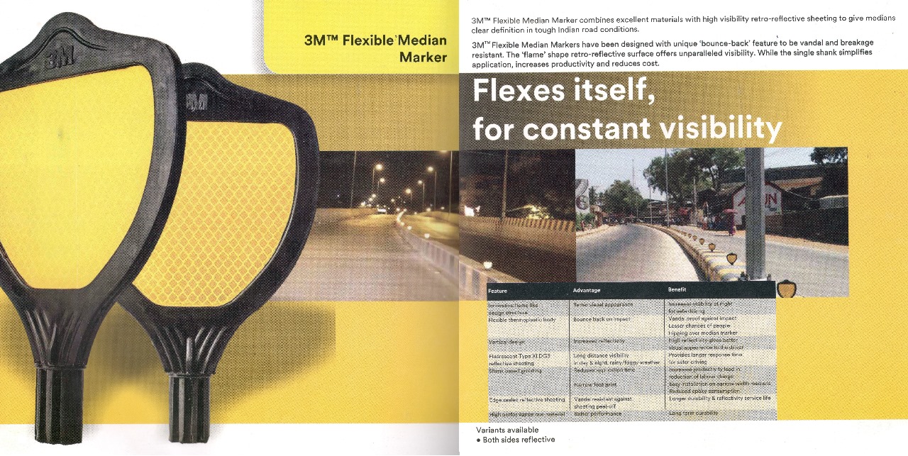 3M™ Flexible Median Marker Right